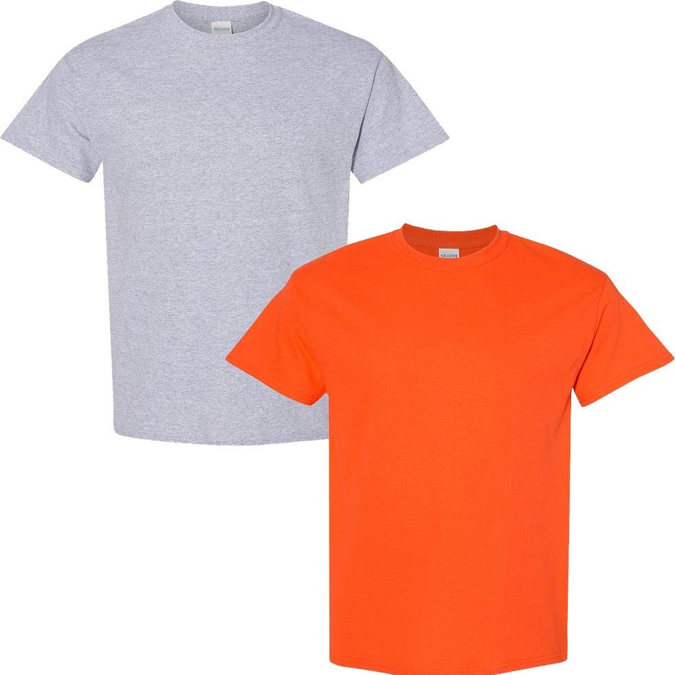 Gildan Men's Classic, 2-Pack XL-Sportgrey-Orange
