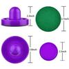 Coopay Air Hockey Pushers and Pucks, Air Hockey Paddles with Felt Bottoms, Goal Handles Paddles Replacement Accessories with a Drawstring Bag for Game Tables (4 Striker, 8 Red Puck Pack) view 3