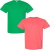 Gildan Men's Heavy Cotton Short Sleeve T Shirt, 2-Pack MED-Irish-Coral view 1