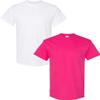 Gildan Men's Heavy Cotton Short Sleeve T Shirt, 2-Pack 2XL-White-Heliconia view 1