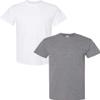 Gildan Men's Heavy Cotton Short Sleeve T Shirt, 2-Pack MED-White-Graphite view 1