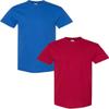 Gildan Men's Heavy Cotton Short Sleeve T Shirt, 2-Pack 2XL-Royal-Cardinal view 1