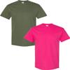 Gildan Men's Heavy Cotton Short Sleeve T Shirt, 2-Pack LRG-Military-Heliconia view 1