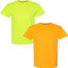 Gildan Men's Heavy Cotton Short Sleeve T Shirt, 2-Pack LRG-SafetyGreen-Gold view 1