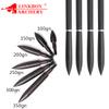 12PCS Arrow Points Tips 75 90 100 125 150 200 250 300 350 Grain Broadheads Arrow Head Insert Hunting Archery Accessories Bows (150GR Black) view 4
