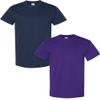 Gildan Men's Heavy Cotton Short Sleeve T Shirt, 2-Pack LRG-Navy-Purple view 1