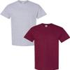 Gildan Men's Heavy Cotton Short Sleeve T Shirt, 2-Pack MED-Sportgrey-Maroon view 1