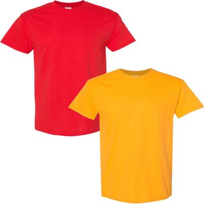 Gildan Men's Classic, 2-Pack XL-Red-Gold