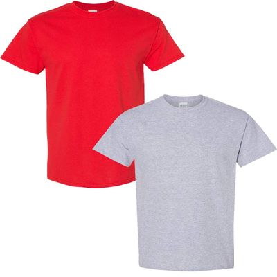Gildan Men's Classic, 2-Pack MED-Red-Sportgrey