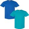 Gildan Men's Heavy Cotton Short Sleeve T Shirt, 2-Pack LRG-Royal-Tropical view 1