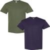 Gildan Men's Heavy Cotton Short Sleeve T Shirt, 2-Pack MED-Military-BlackBerry view 1
