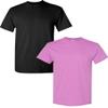 Gildan Men's Heavy Taped Neck Comfort Jersey T-Shirt, 2-Pack SML-Black-HeatherOrchid view 1