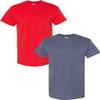 Gildan Men's Heavy Cotton Short Sleeve T Shirt, 2-Pack 2XL-Red-HeatherNavy view 1