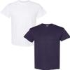 Gildan Men's Heavy Cotton Short Sleeve T Shirt, 2-Pack MED-White-BlackBerry view 1