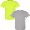 Gildan Men's Classic, 2-Pack 2XL-SafetyGreen-Gravel view 1