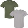 Gildan Men's Heavy Cotton Short Sleeve T Shirt, 2-Pack MED-Military-Gravel