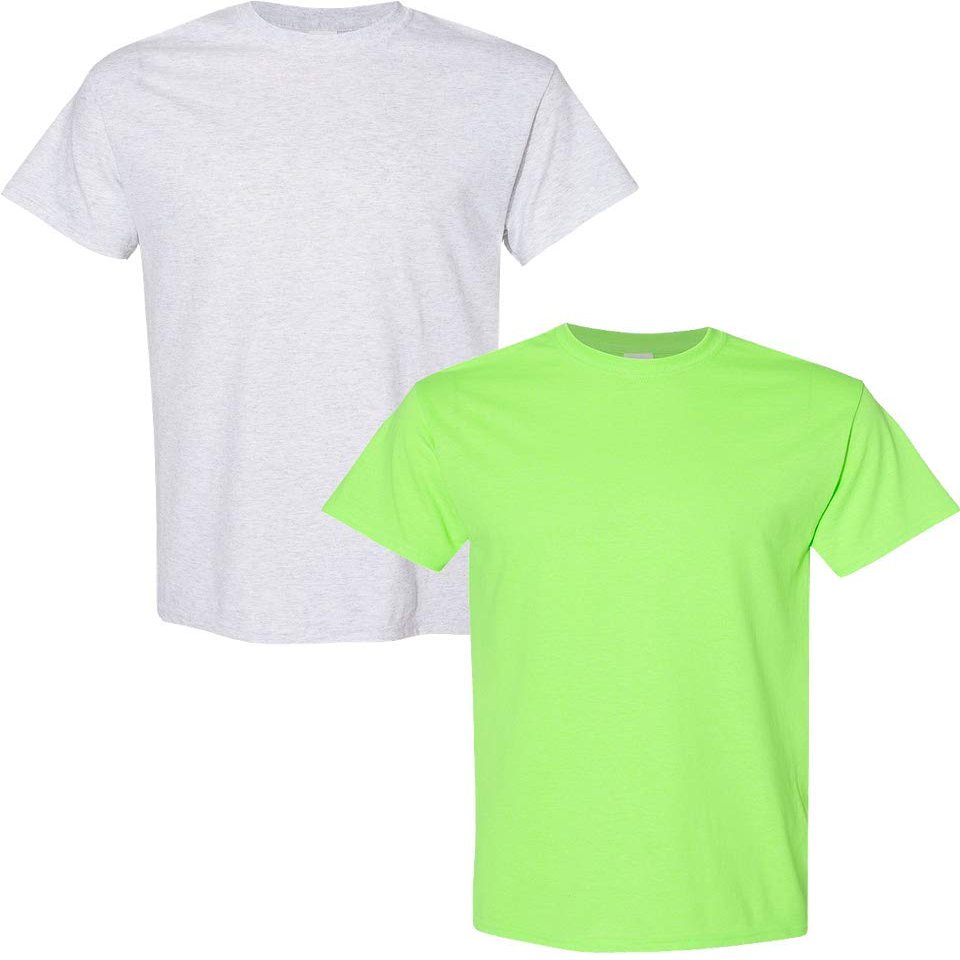 Gildan Men's Classic, 2-Pack XL-Ash-Neon