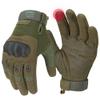 KEMIMOTO Tactical Gloves for Men, Touchscreen Motorcycle Gloves with Hard Shell & Palm Padding for Sports Motorcycle Cycling Tactical Airsoft Paintball Hunting Hiking Camping Climbing (Green,Medium) view 1