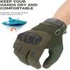 KEMIMOTO Tactical Gloves for Men, Touchscreen Motorcycle Gloves with Hard Shell & Palm Padding for Sports Motorcycle Cycling Tactical Airsoft Paintball Hunting Hiking Camping Climbing (Green,Medium) view 4