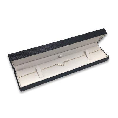 1 Qty - Premium Midnight-Black Textured Bracelet/Watch Jewelry Box w/matching Ribbon Gift Packer included
