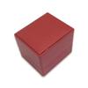 1 Qty - Premium Macaw-Red Textured Ring Jewelry Box w/matching Ribbon Gift Packer included view 2