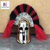 Nautical-Mart Greek Helmet Ancient Corinthian Helmet Roman Spartan Helmet Ancient Greece Gift with Red/Black Plume view 2