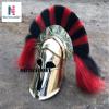 Nautical-Mart Greek Helmet Ancient Corinthian Helmet Roman Spartan Helmet Ancient Greece Gift with Red/Black Plume view 4
