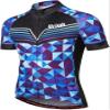 Uriah Men's Cycling Jersey Short Sleeve Reflective with Rear Zippered Bag Diamond Blue Size XS view 1
