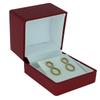 1 Qty - Premium Macaw-Red Textured Pendant Jewelry Box w/matching Ribbon Gift Packer included view 1