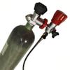 Acecare 4500psi Carbon Fiber Air Tank & Fill Station for PCP Paintball Scuba Empty Bottle (Red Gauge Tank Kits) (2L+XB+DZX) view 3
