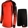 KELME Soccer Goalie Jersey Padded Uniform Kit - Goalkeeper Jersey, Shorts & Socks - Mens Football Padded Shirt - Kids and Adult Sizes (Orange (No Socks), Kids 8) view 1