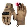 KEMIMOTO Tactical Gloves for Men, Touchscreen Motorcycle Gloves with Hard Shell & Palm Padding for Sports Motorcycle Cycling Tactical Airsoft Paintball Hunting Hiking Camping Climbing (Brown,XX-Large) view 1