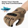 KEMIMOTO Tactical Gloves for Men, Touchscreen Motorcycle Gloves with Hard Shell & Palm Padding for Sports Motorcycle Cycling Tactical Airsoft Paintball Hunting Hiking Camping Climbing (Brown,XX-Large) view 4