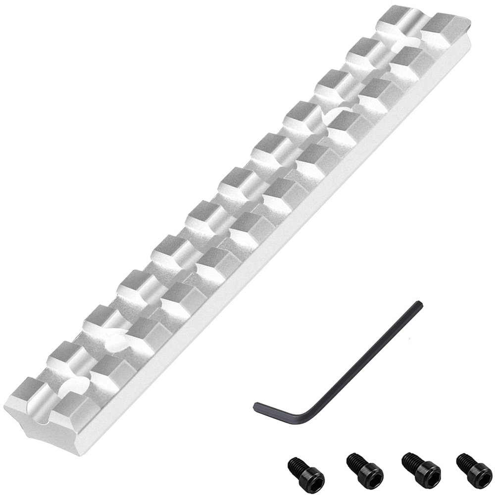 Bengor Single Picatinny Rail Mount for10/22 with 11 Slots for Red DotsMounting, Scopes, Magnifiers