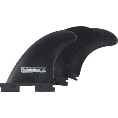 Fin Solutions Small Black FFS Thruster Surfboard Fins Includes 3 Fins