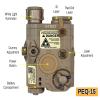 Airsoft PEQ 15 IR Laser + Visible Red Laser + White LED Flashlight with Tactical Remote Switch Mount Kit (Tan) view 2