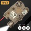 Airsoft PEQ 15 IR Laser + Visible Red Laser + White LED Flashlight with Tactical Remote Switch Mount Kit (Tan) view 3