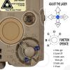 Airsoft PEQ 15 IR Laser + Visible Red Laser + White LED Flashlight with Tactical Remote Switch Mount Kit (Tan) view 4