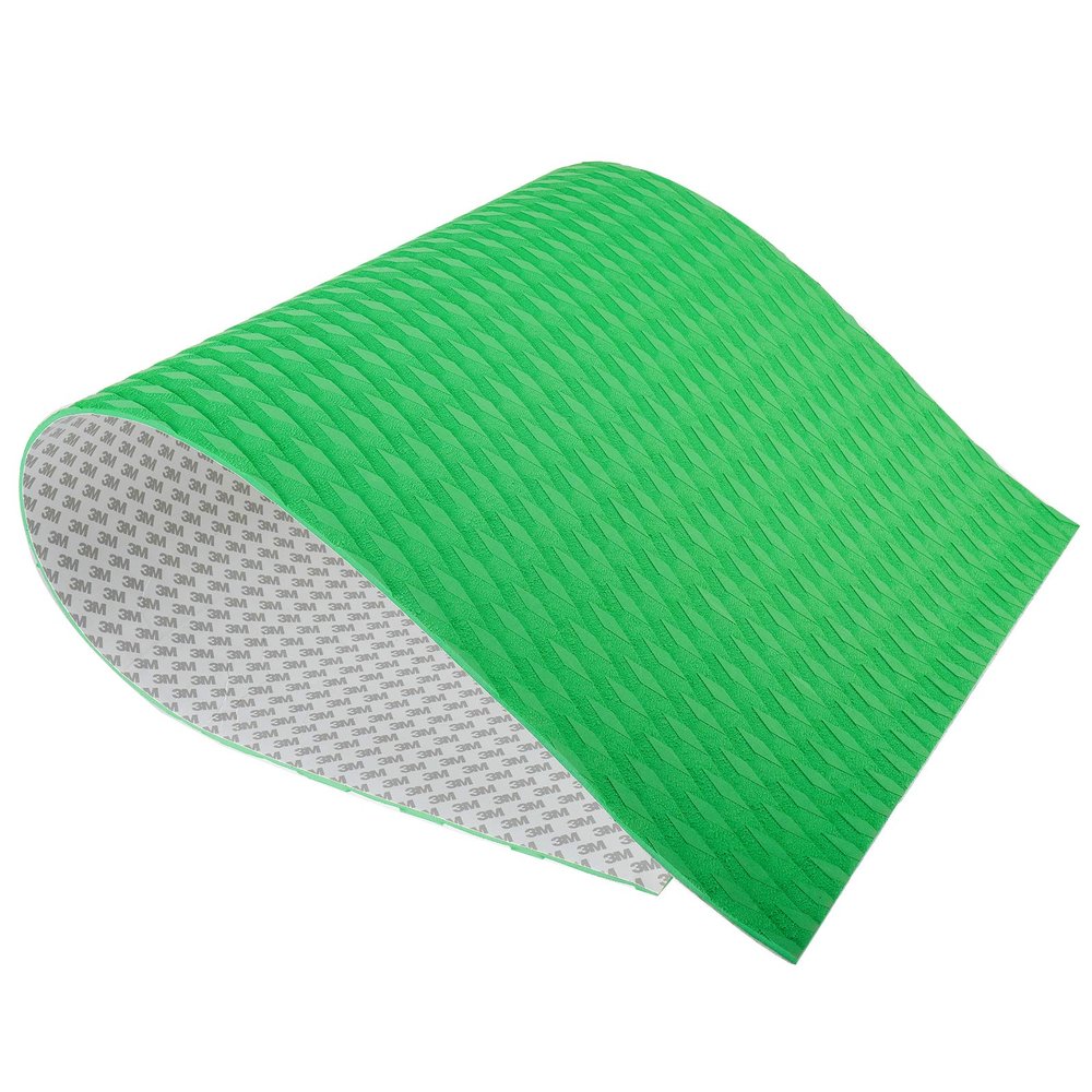 Amarine Made 20"X20" Universal Non-Slip Traction Pad Deck Grip Mat with Trimmable EVA Sheet Adhesive for Boat Decks, Kayaks, Surfboards,Skimboards (Green)