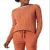 Amazon Essentials Women's Soft Fisherman Cable Long-Sleeve Crewneck Sweater (Available in Plus Size), Caramel, XX-Large view 1