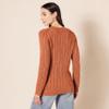 Amazon Essentials Women's Soft Fisherman Cable Long-Sleeve Crewneck Sweater (Available in Plus Size), Caramel, XX-Large view 3