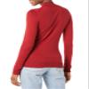 Amazon Essentials Women's Lightweight Mockneck Sweater (Available in Plus Size), Dark Red, Medium view 3