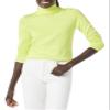 Amazon Essentials Women's Classic-Fit Lightweight Long-Sleeve Turtleneck Sweater (Available in Plus Size), Lime Green, Large view 1