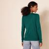 Amazon Essentials Women's Lightweight Crewneck Cardigan Sweater (Available in Plus Size), Dark Green, X-Small view 3