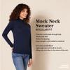 Amazon Essentials Women's Lightweight Mockneck Sweater (Available in Plus Size), Dark Red, X-Small view 2