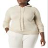 Amazon Essentials Women's Soft Touch Hooded Pullover Sweater, Beige, X-Large view 1