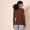Amazon Essentials Women's Lightweight Crewneck Cardigan Sweater (Available in Plus Size), Brown, Small view 3