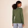 Amazon Essentials Women's Lightweight Crewneck Cardigan Sweater (Available in Plus Size), Olive, Medium view 3