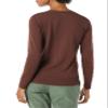 Amazon Essentials Women's Lightweight V-Neck Cardigan Sweater (Available in Plus Size), Dark Chestnut Brown Heather, Medium view 3