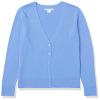 Amazon Essentials Women's Lightweight V-Neck Cardigan Sweater (Available in Plus Size), Blue, X-Small view 4